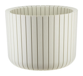 Кашпо ШАТО D 380мм Н 300мм Белый ротанг 3040 (М-пласт.)