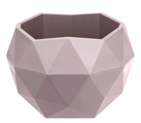 Кашпо Топаз 0,45л бежево-розовый (КШ-9117)
