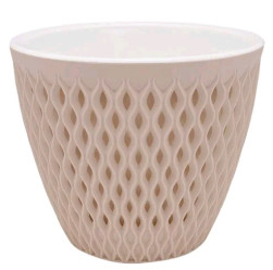 Кашпо Версаль 1,6л кремовый (КШ-9145)