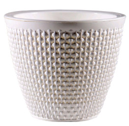Кашпо Ротанг 1,6л белый/белый (КШ-6467)