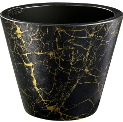 Кашпо Декор 3л мрамор черный (КШ-9051)