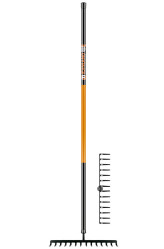 Грабли FINLAND цельнометаллические 14-зубьев 2042