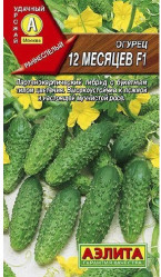Огурцы 12 месяцев F1 10шт. (Аэлита)