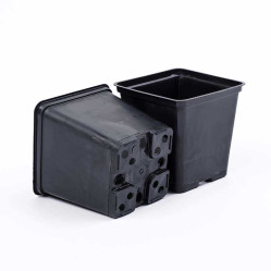 Горшок для рассады 9х9х14, 0,8л. тв. литой (Ам.тр)