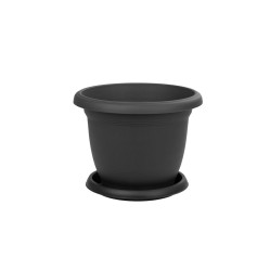 Кашпо Вилла с поддоном 32л. Антрацит (Srinona)
