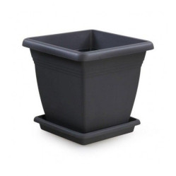 Кашпо Вилла с поддоном 110л. Антрацит (Srinona)