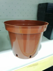 Контейнер кругл. 3л. 19х15 литой Терракот (Ам.тр)