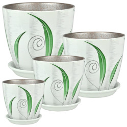 Г.кер. Роспись бутон мотив зел.15см РС 15/2