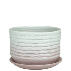 Г.кер. Зефир плошка мята/роз 17см 72-137