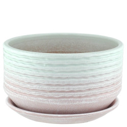 Г.кер. Зефир плошка мята/роз 22см 72-237