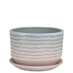 Г.кер. Зефир плошка сер/роз 17см 72-138