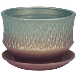 Г.кер. Павлин плошка темн.18см 38-234