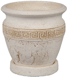 Горшок Аттика микро (шамот) d14см, h12см, v0,8л., арт.1163