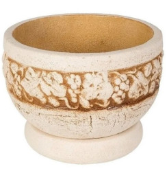 Горшок Аттика 2 микро (шамот) d15см, h10см, v1,2л., арт.1166