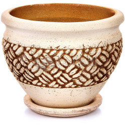 Горшок Гера №1 (шамот) d26см, h20см, v6л., арт.1437