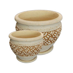 Горшок Гера №2 (шамот) d48см, h34см, v35л., арт.1438