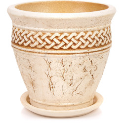 Горшок Ламия (шамот) d34см, h33см, v15л., арт.1473