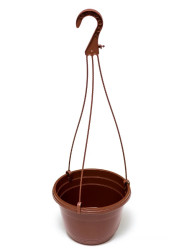 Кашпо подвесное 2,5л терракот D20 H13.4 + усы (Ам.Т)