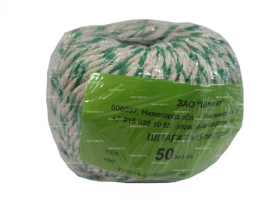 Шпагат х/б пестрый 50м