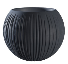 Кашпо Сфера 1,7л. Антрацит (КШ-9524)