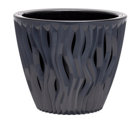 Кашпо Вдохновение 2,25л антрацит (КШ-5411)