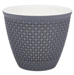 Кашпо Ротанг 1,6л серый (КШ-0988)