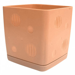 Горшок InGreen MICROCOSM 1,1л Персиковая карамель (ПР)