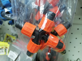 Крестовое соединение для капельной ленты на 4 вых AР5130 (набор 2шт) ЦС