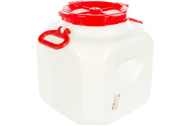 Бочка 30,0л. Дачная квадратная белая (Ижевск)