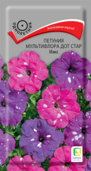 Петуния мультифлора Дот Стар Микс 10шт (Поиск)