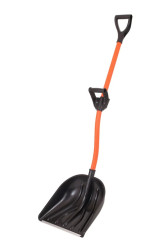 Лопата снеговая ЦИКЛ Стандарт Рыцарь с металл.чер. в опл., V-ручкой арт.7572-00