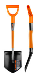 Лопата FINLAND штыковая сварная с овальным штыком с черенком автомобильная 2154