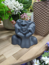 Декор для дома Фьюжен 15см антрацит металлик VipSet