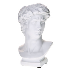 Декор для дома Давид 16см белый металлик VipSet