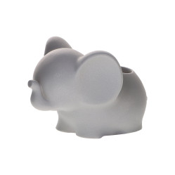 Кашпо Слоник 0,75л грэй металлик VipSet