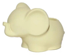 Кашпо Слоник 0,75л нежно-желтый металлик VipSet