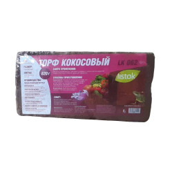 Торф кокосовый LISTOK брикет 0,62 кг