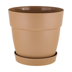 Горшок InGreen Villa de Fiori D200мм 4л. молочный шоколад (ПР) IG660210047