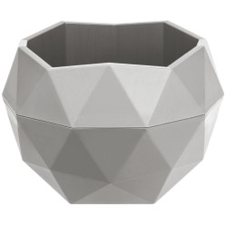 Кашпо Топаз 0,45л серый жемчуг (КШ-9641)