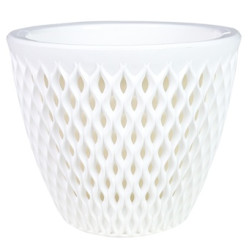 Кашпо Версаль 3л белый/белый (КШ-4061)