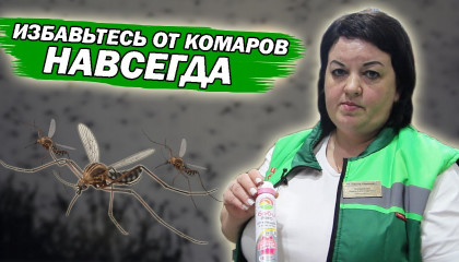 МЫ НАШЛИ ЛУЧШИЕ СРЕДСТВА ОТ КОМАРОВ!